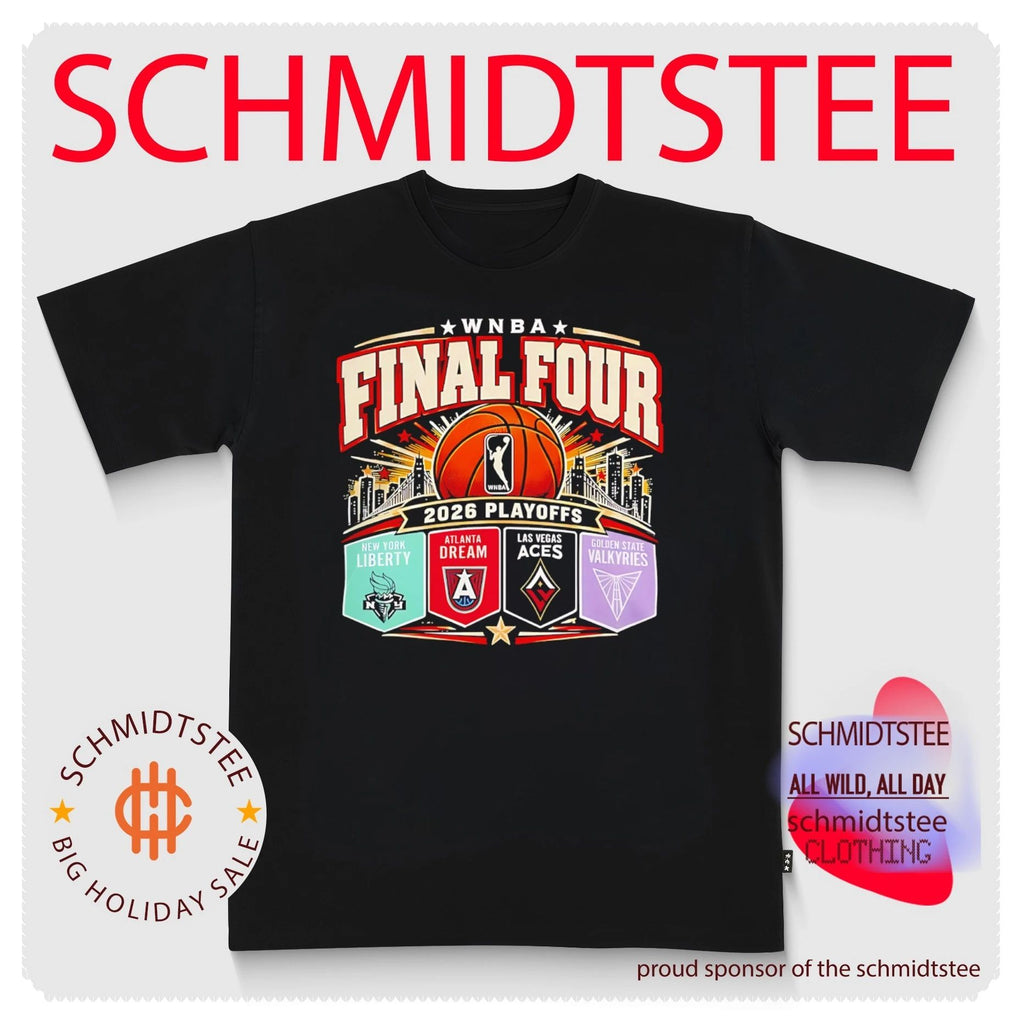 WNBA Final Four 2026 Playoffs Basketball Teams banner skyline shirt