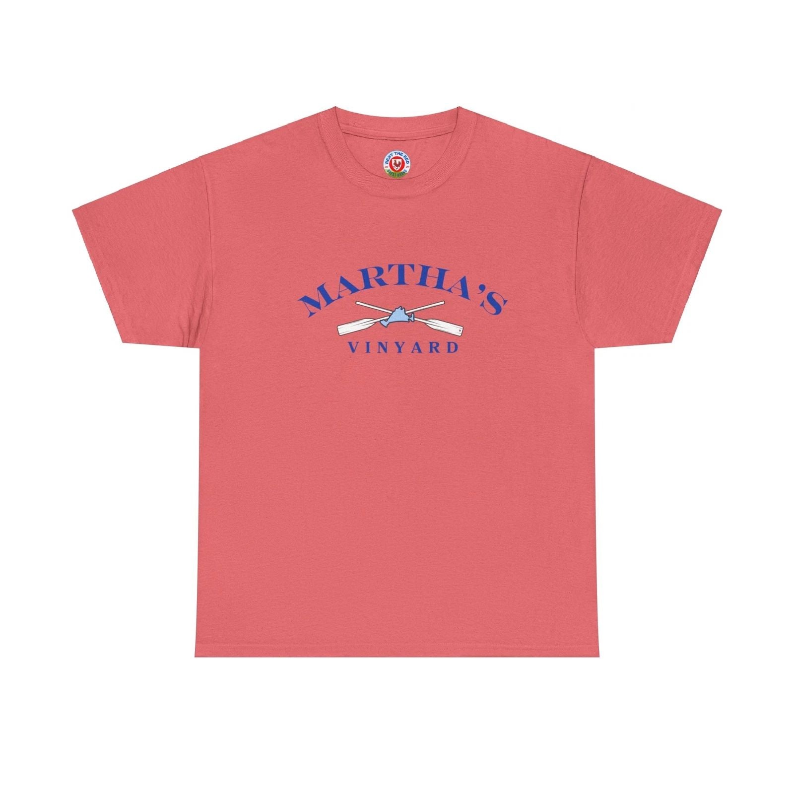 MARTHA'S VINEYARD Island Mass Cape Code Unisex Heavy Cotton Tee