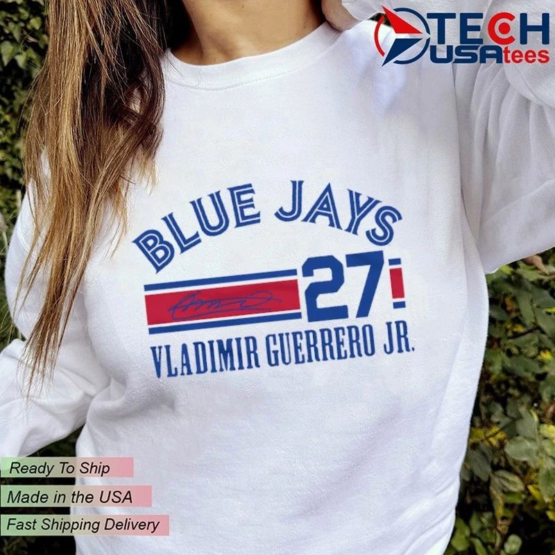 Toronto Blue Jays Baseball Vladimir Guerrero Jr. No. 27 signature shirt
