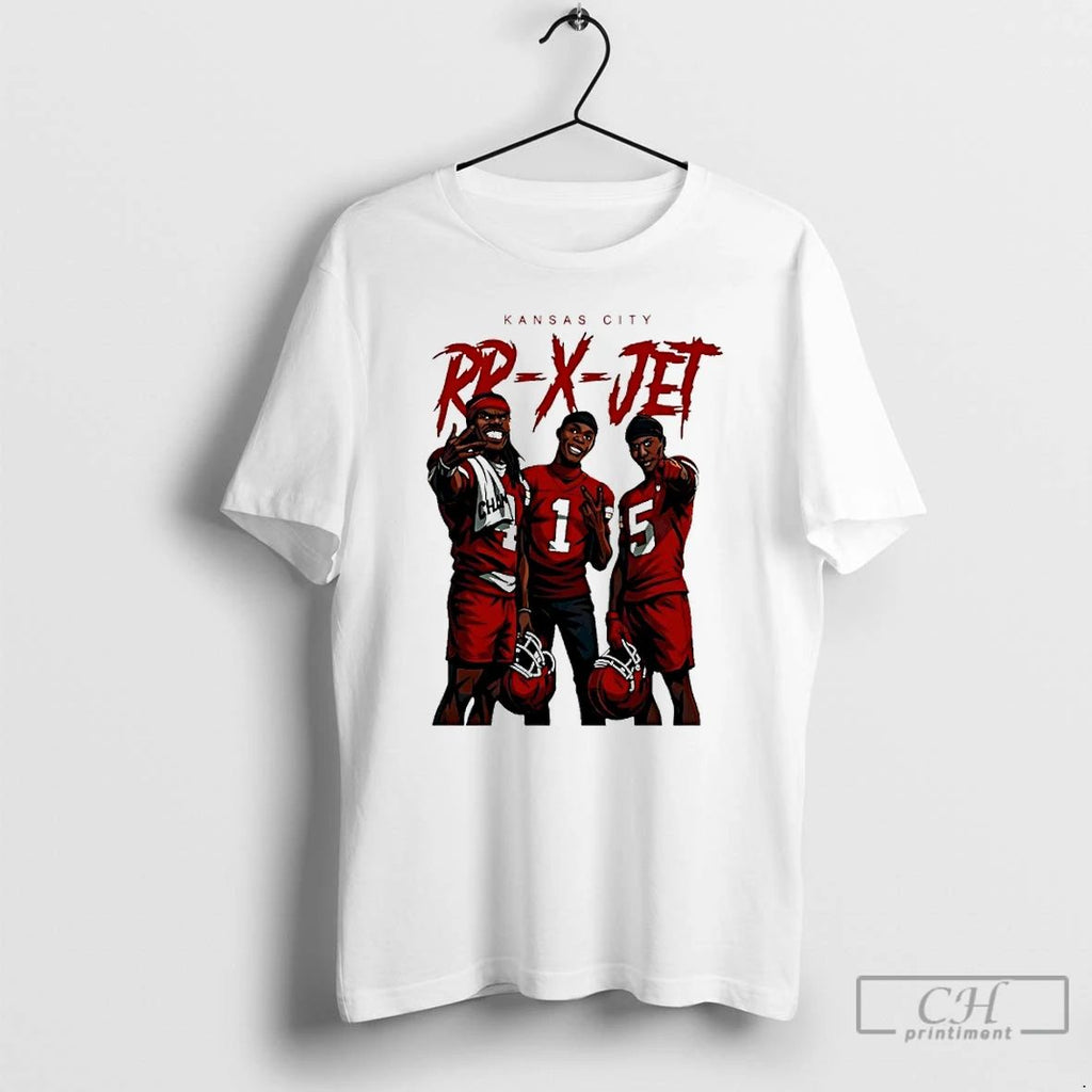 Classic Chiefs Players Wearing Kansas City Rr X Jet T Shirts