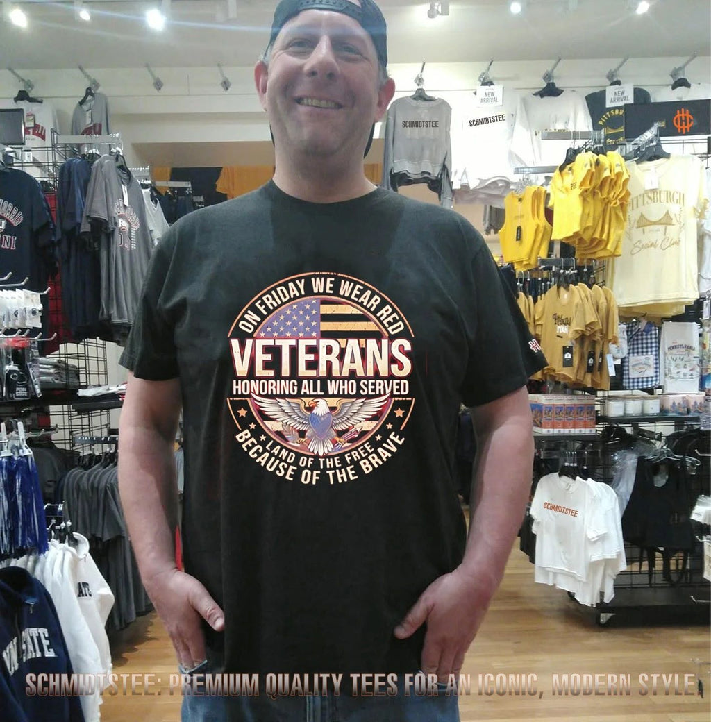 2026 On Friday We Wear Red Veterans Honoring All Shirt