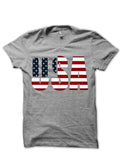 USA Grey Tee Hoodie, Sweatshirt | PureTeeCo.com