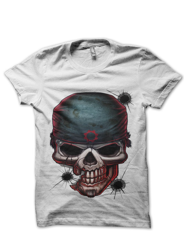 Gears of war White Half Sleeve T-Shirt Style004 Hoodie, Sweatshirt | PureTeeCo.com