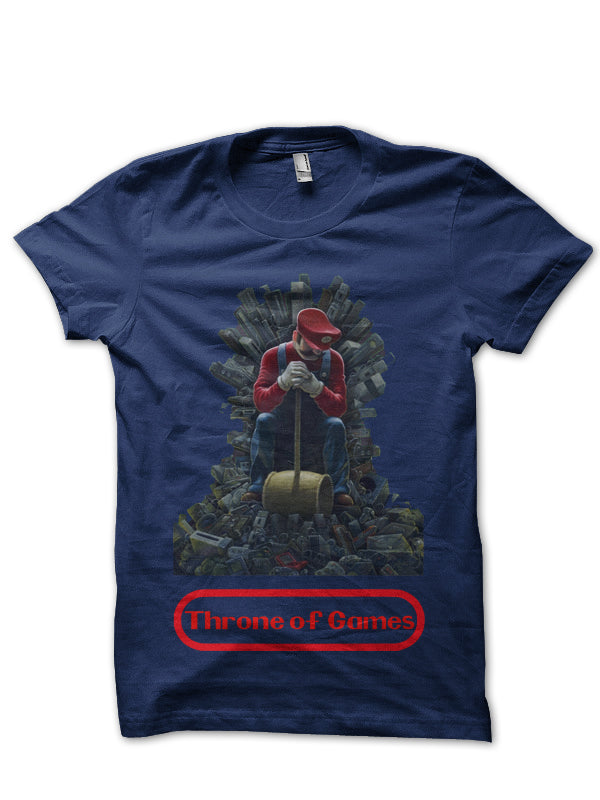 Throne Of Games Navy Blue Tee Hoodie, Sweatshirt | PureTeeCo.com