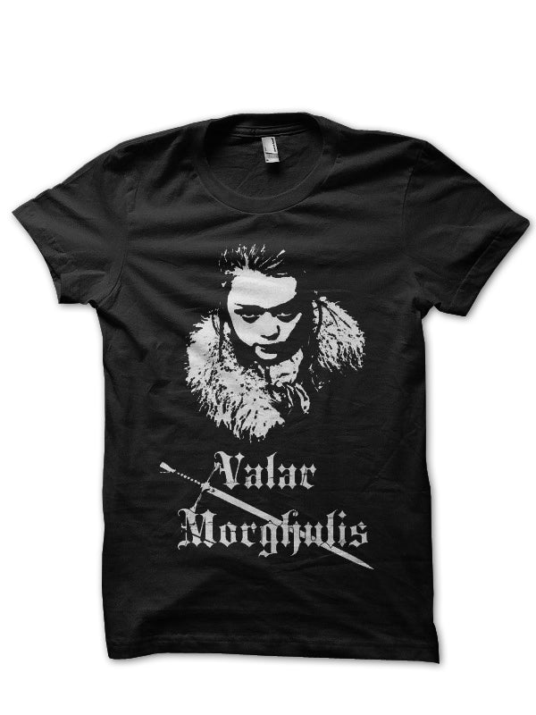 Valar Morghulis Black Tee Hoodie, Sweatshirt | PureTeeCo.com
