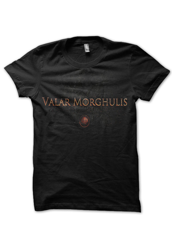 Valar Morghulis Black T-Shirt Style002 Hoodie, Sweatshirt | PureTeeCo.com