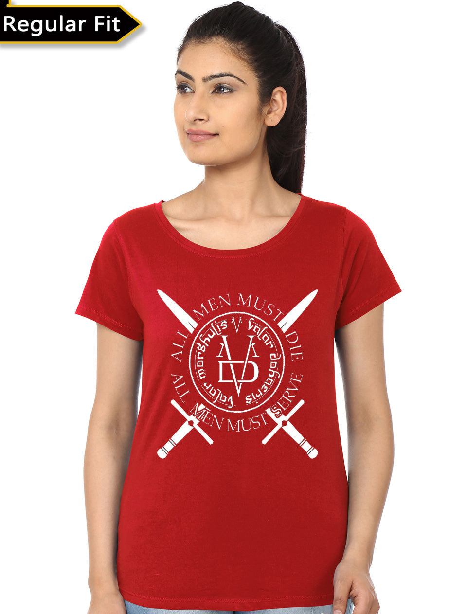 Valar Morghulis Red Girls Top T-Shirts, Hoodie, Sweatshirt | PureTeeCo.com