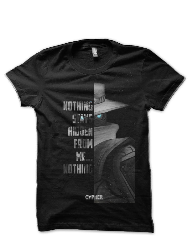 Valorant Cypher Black T-Shirt Hoodie, Sweatshirt | PureTeeCo.com