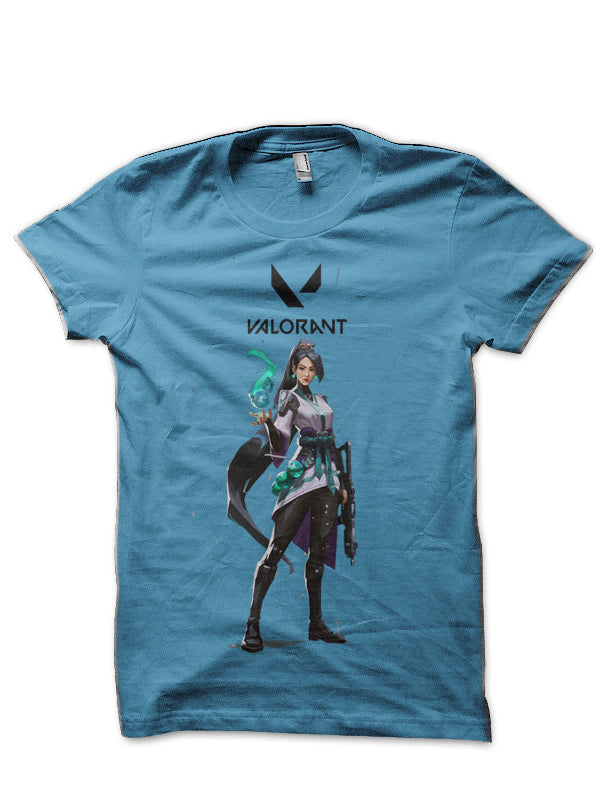 Valorant Sage Light Blue T-Shirt Hoodie, Sweatshirt | PureTeeCo.com