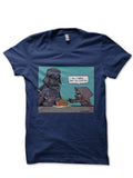 Varder Navy Blue Tee Hoodie, Sweatshirt | PureTeeCo.com