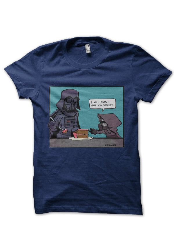 Varder Navy Blue Tee Hoodie, Sweatshirt | PureTeeCo.com