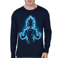 DBZ Navy Blue Full Sleeve Tee Hoodie, Sweatshirt | PureTeeCo.com