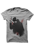 Vendetta Grey Tee Hoodie, Sweatshirt | PureTeeCo.com