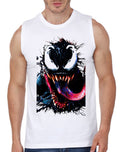 Venom White Sleeveless T-Shirt Hoodie, Sweatshirt | PureTeeCo.com