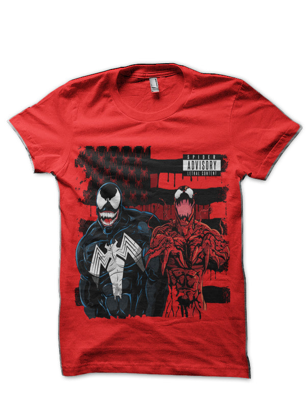 Venom Red T-Shirt Hoodie, Sweatshirt | PureTeeCo.com
