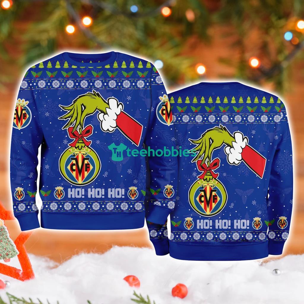 Villarreal Grinch Hand Ugly Christmas Sweater 3D