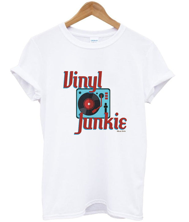 vinyl junkie t-shirt Hoodie, Sweatshirt | PureTeeCo.com