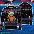 Virginia Cavaliers 3D Ugly Christmas Sweater Grinch Funny Custom Number And Name