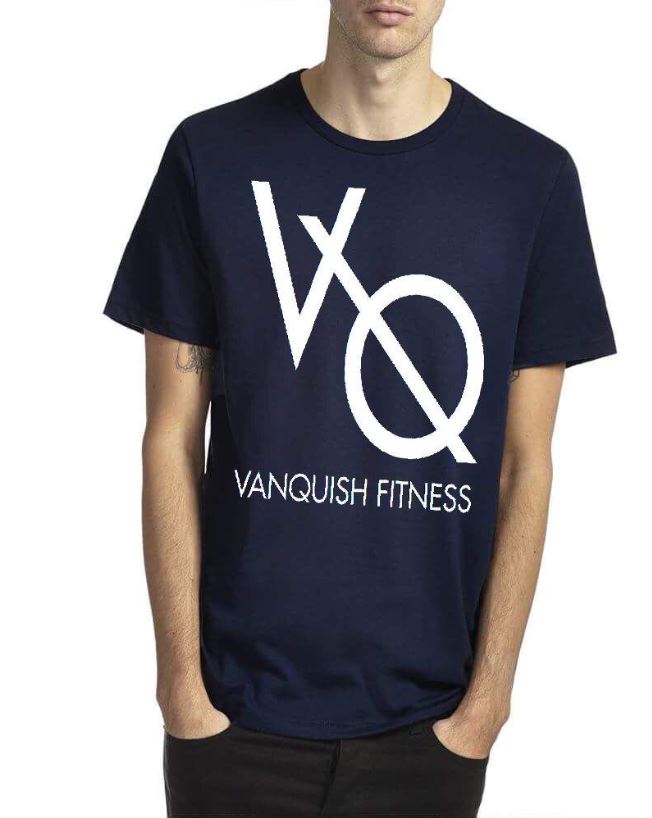 Vanquish Fitness Navy Blue Half Sleeve T-Shirts, Hoodie, Sweatshirt | PureTeeCo.com