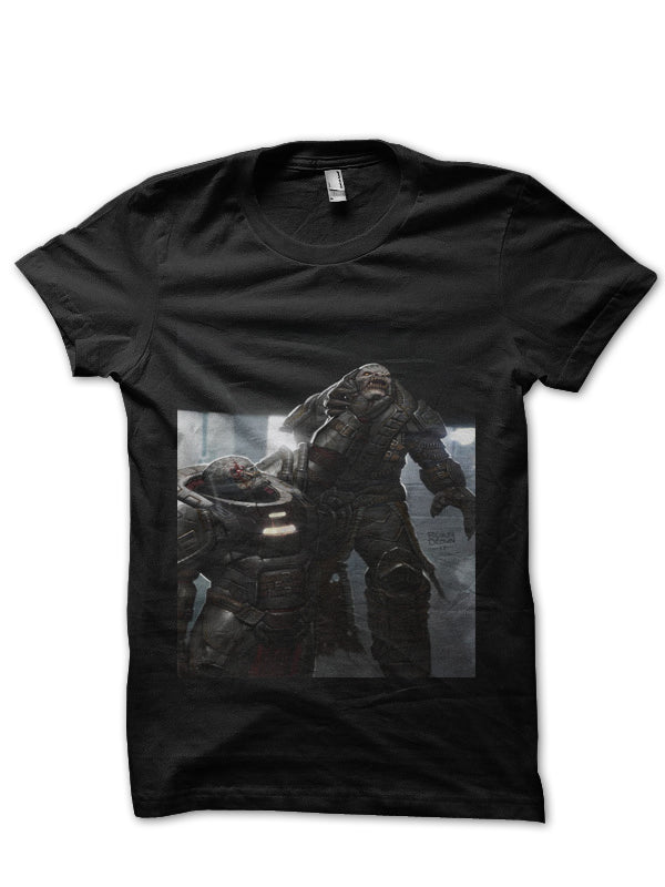 Gears of war Black Half Sleeve T-Shirt Style006 Hoodie, Sweatshirt | PureTeeCo.com