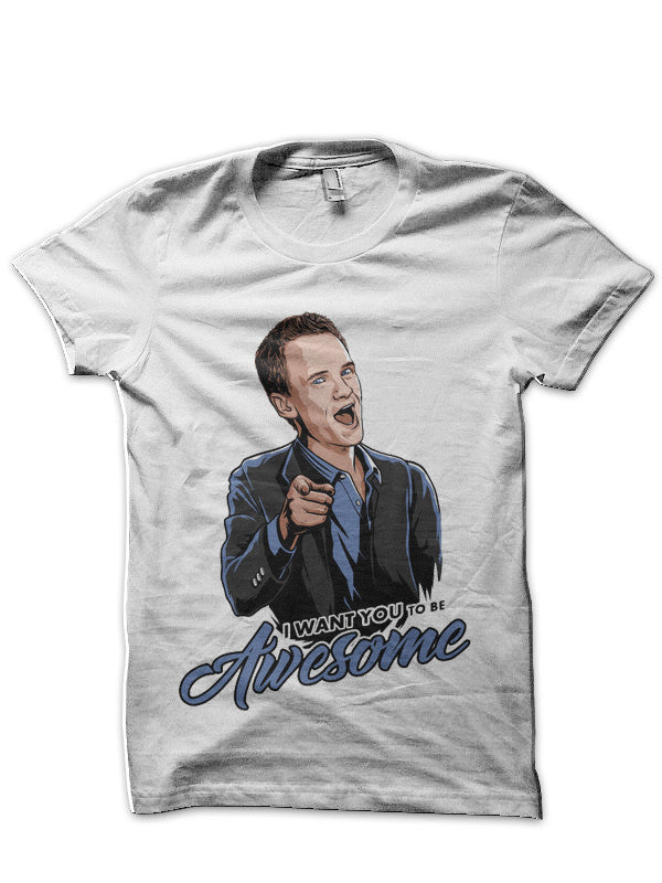 Awesome Barney White T-Shirt Hoodie, Sweatshirt | PureTeeCo.com