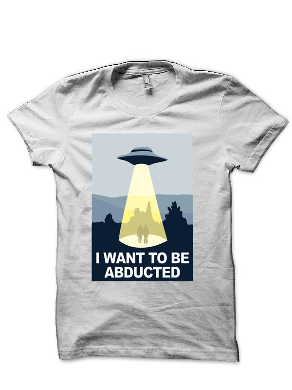 Abducted White T-Shirt Hoodie, Sweatshirt | PureTeeCo.com