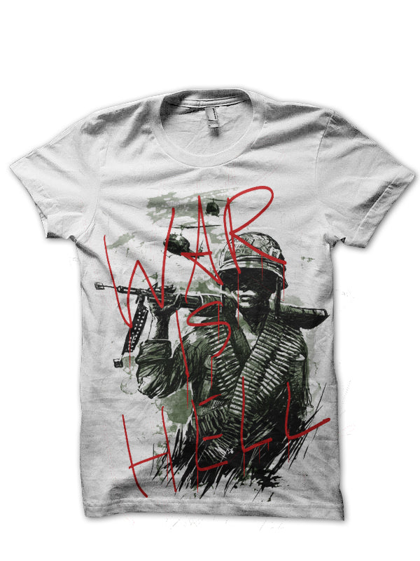 War White Tee Hoodie, Sweatshirt | PureTeeCo.com