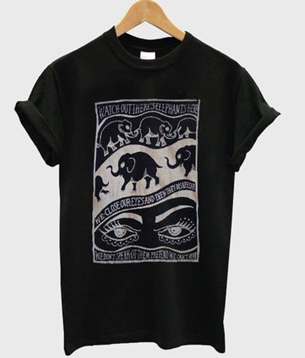 watch out there’s elephants here t-shirt Hoodie, Sweatshirt | PureTeeCo.com