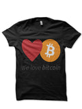 We Love Bitcoin Black T-Shirt Hoodie, Sweatshirt | PureTeeCo.com