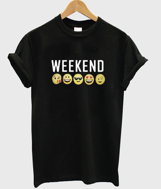 weekend emoji t-shirt Hoodie, Sweatshirt | PureTeeCo.com