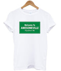 welcome to awesomeville t-shirt Hoodie, Sweatshirt | PureTeeCo.com