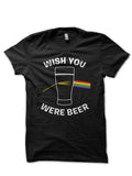 Wish You Were Half Sleeve Black T-Shirt Hoodie, Sweatshirt | PureTeeCo.com