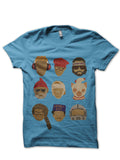 Wes Anderson Light Blue T-Shirt Hoodie, Sweatshirt | PureTeeCo.com