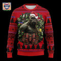 Western Gorilla King Kong Godzilla Noel Mc Ugly Christmas Sweater Thanksgiving Gift