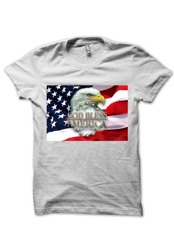 American Eagle White Tee Hoodie, Sweatshirt | PureTeeCo.com