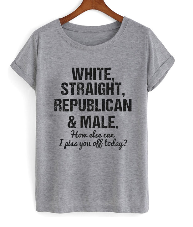 white straight republican and male t-shirt Hoodie, Sweatshirt | PureTeeCo.com