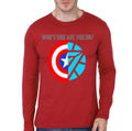 Whose Side Are You Red Full Sleeve Tee Hoodie, Sweatshirt | PureTeeCo.com