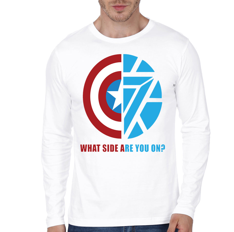 Whose Side Are You White Tee Hoodie, Sweatshirt | PureTeeCo.com