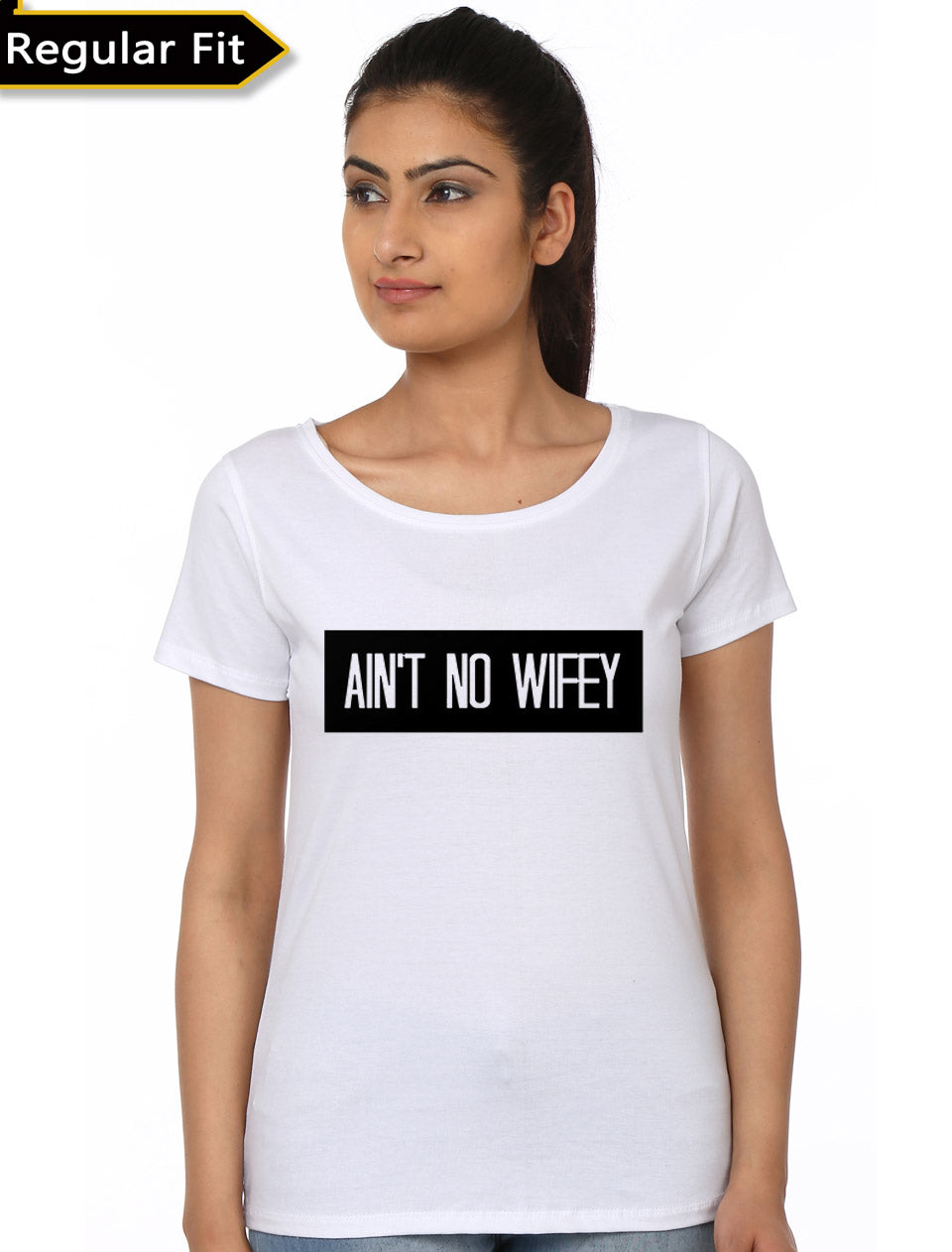 No Wifey White Girls Tee Hoodie, Sweatshirt | PureTeeCo.com