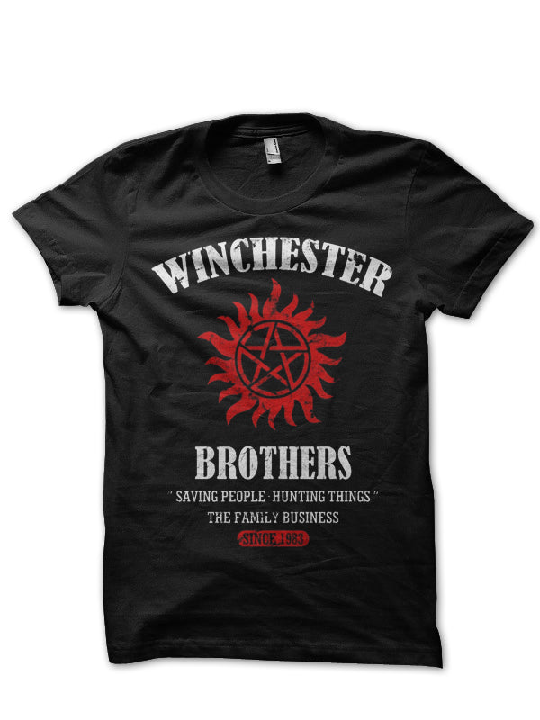 Winchester Bro Black Tee Hoodie, Sweatshirt | PureTeeCo.com