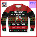 Wine Wine Lover Xmas Eve Funny Xmas 3d Ugly Christmas Sweater