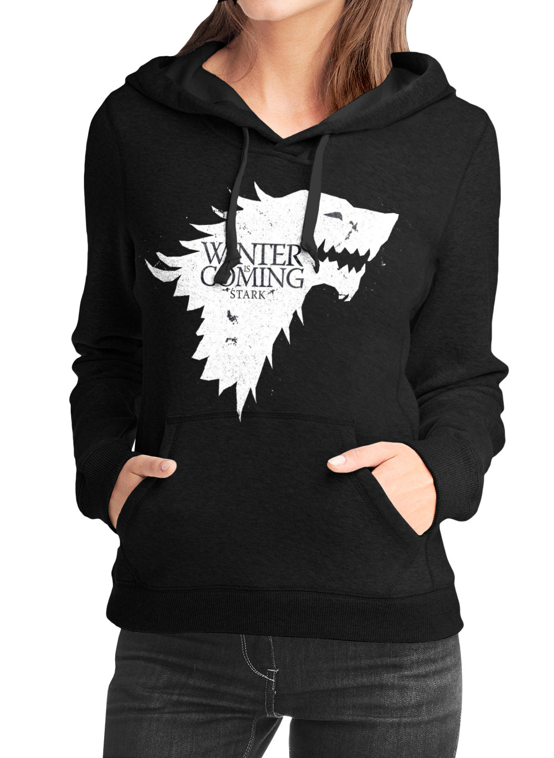 Winter Is Coming Black Girls Hoodie T-Shirts, Sweatshirt | PureTeeCo.com