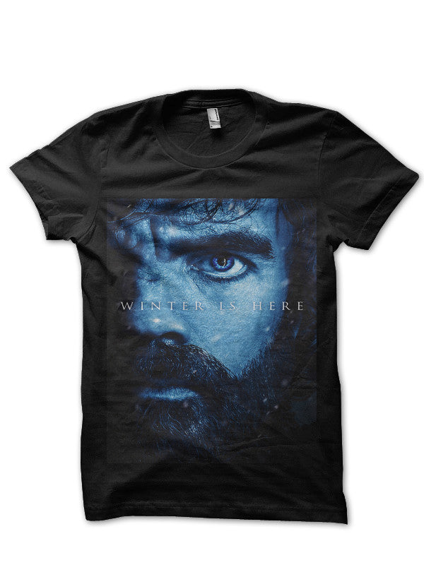 Winter Is Here Tyrion Lannister Black T-Shirt Hoodie, Sweatshirt | PureTeeCo.com