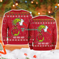 Wisconsin Badgers Ncaa Grinch Hand Ugly Christmas Sweater 3D
