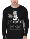 Follow Science Advice Full Sleeve Black T-Shirt Hoodie, Sweatshirt | PureTeeCo.com