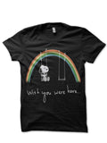 Wish You Were Here Black Half Sleeve T-Shirt Hoodie, Sweatshirt | PureTeeCo.com