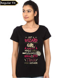 Just A Wizard Girls Black Top T-Shirts, Hoodie, Sweatshirt | PureTeeCo.com
