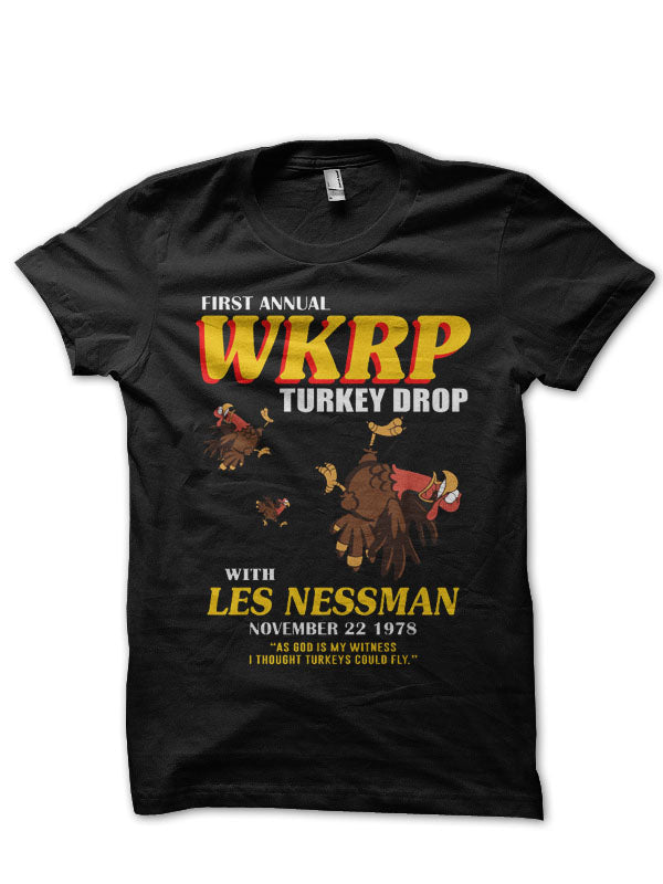 First Annual WKRP Black T-Shirt Hoodie, Sweatshirt | PureTeeCo.com