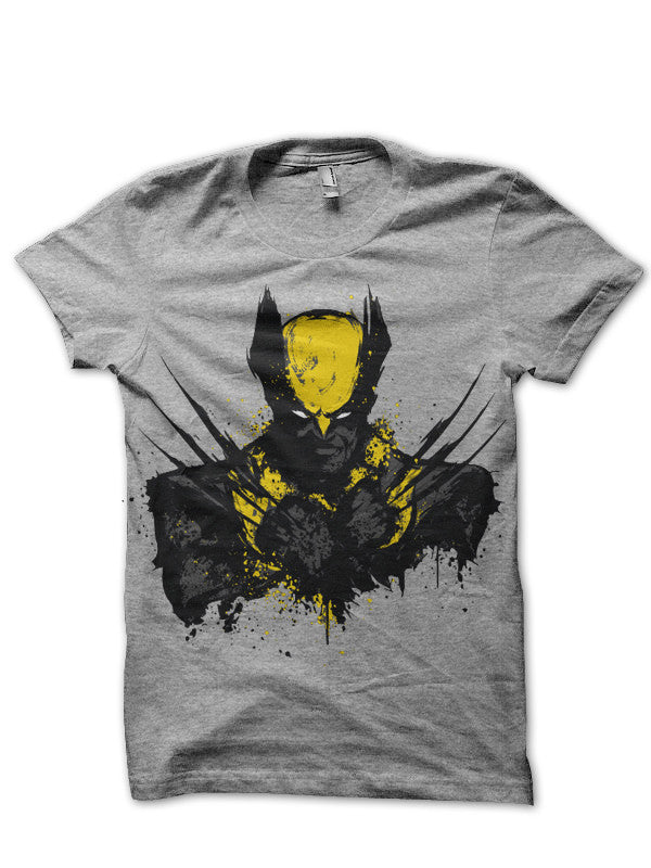 Wolverine Grey T-Shirt Hoodie, Sweatshirt | PureTeeCo.com