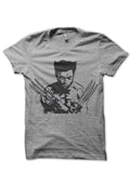 Wolverine Grey Tee Hoodie, Sweatshirt | PureTeeCo.com